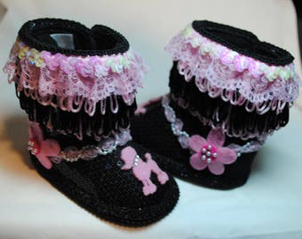 Puffy Poodle Girl's Baby Shoes 6-9 months