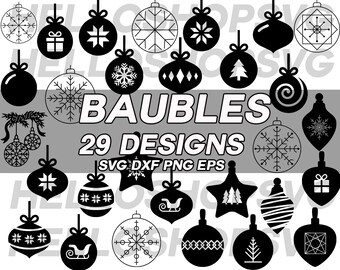 christmas ball svg, christmas decor, christmas svg, baubles svg, christmas bauble svg, decal, stencil, vinyl, cut files, silhouette, iron on