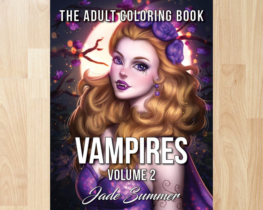 Vampires Volume 2 by Jade Summer Coloring Books Coloring