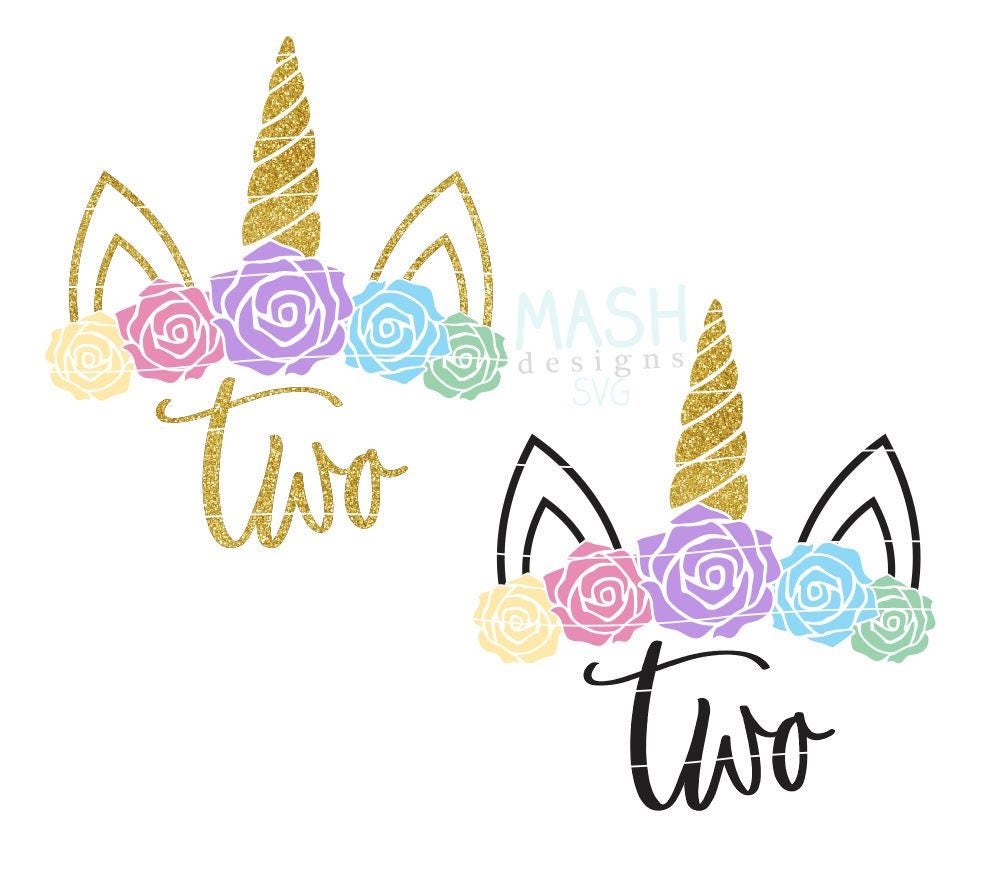 Download Second Birthday Unicorn svg 2nd birthday diy unicorn