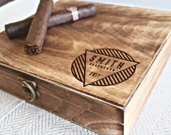 Groomsmen Gift Box – Personalized Cigar Box – A Personalized Gift, great for Groomsmen Gifts, Best Man Gift or Wedding Gift