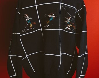 WARNER Brothers Studio Vintage Wile E Coyote Sweater