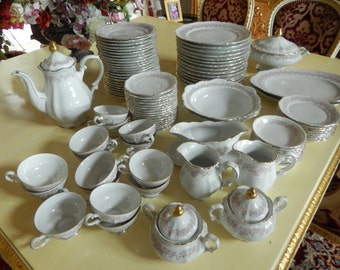 GERMANY CHINA DINNERWARE Mitterteich Bavaria "Lady Beatrice"