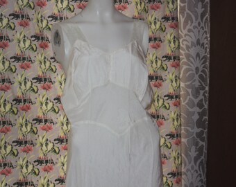 Vintage 1930's 40's Slip Lingerie L XL