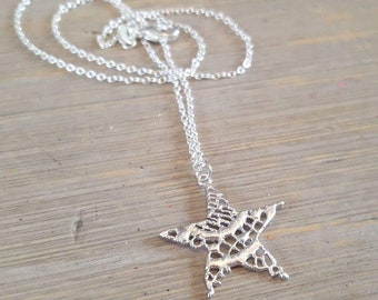 Big Star silver necklace