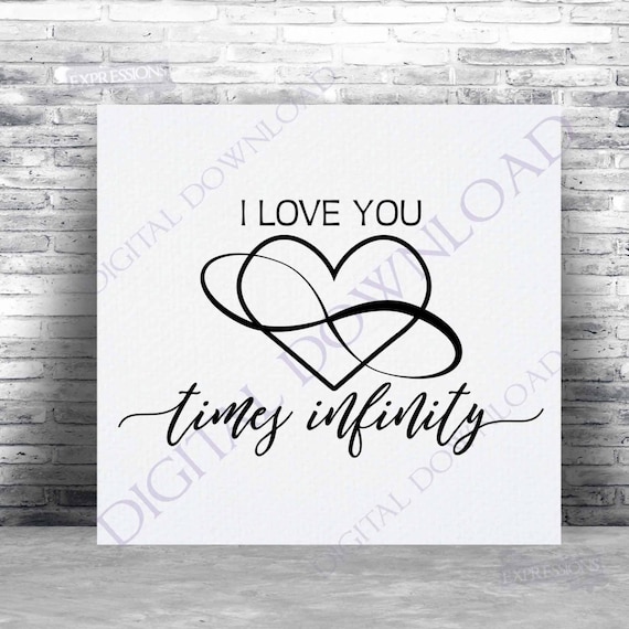 Download I love you times infinity symbol SVG Quote Vector Digital