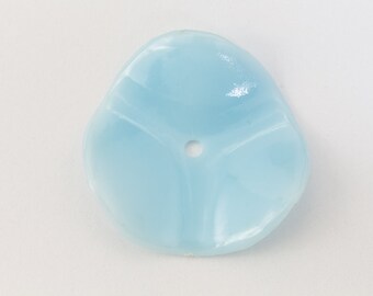 34mm Sky Blue Wavy Disc (2 Pcs) #UP693