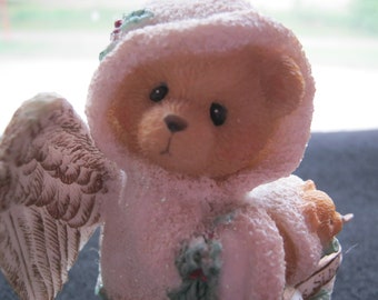 Deco Vintage Cherished Teddies, hark the Herald Angels Sing, England 1996, Priscilla Hillmann, very good condition