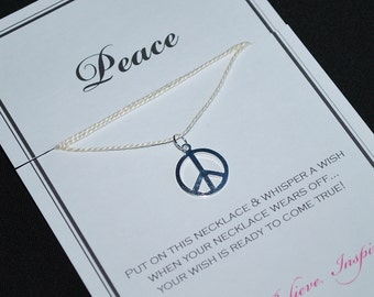 Peace Wish Necklace - Buy 3 Items, Get 1 Free