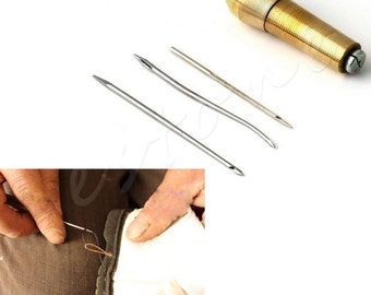 1 PC Leather shoose Tent Canvas Sewing Awl Hand Stitcher Stiching awl - curved awl - Taper Leather craft Needle Kit Tool