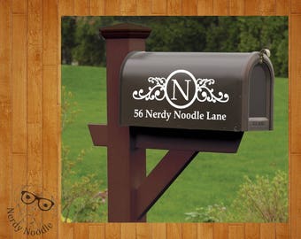 Mailbox Decal, Custom Mailbox Decal, Address Decal, Mailbox Numbers, Mailbox Monogram, Mailbox Stickers