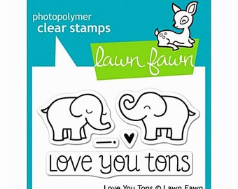 Lawn Fawn Photopolymer Stamp Set Love You Tons
