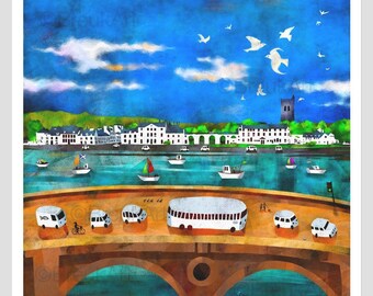 Inveraray Summer. Large Giclee print.