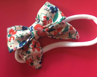 Ditsy print bow hairband