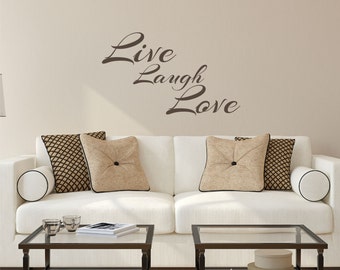 Live Laugh Love Wall Decal Sticker