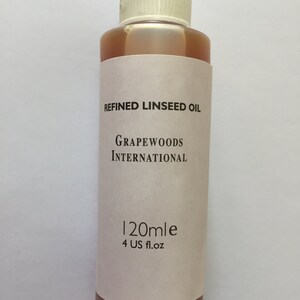 Refined linseed oil (120ml)