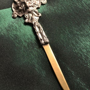 GREENMAN Tin LETTEROPENER Letter Opener Green Man Mascaron