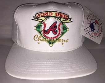 Vintage 1995 Atlanta Braves Snapback hat cap rare 90s deadstock MLB World Series American Needle