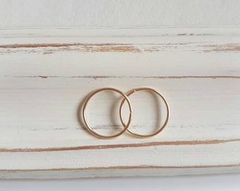 Small hoop earrings, gold hoops, silver hoops, delicate earrings, dainty earrings, circle earrings, 9ct, 9k solid gold earrings