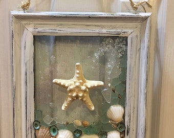 Large Armored Starfish glass art