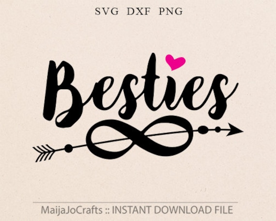 Download Besties SVG DXF png Files for Cutting Machines Cameo or