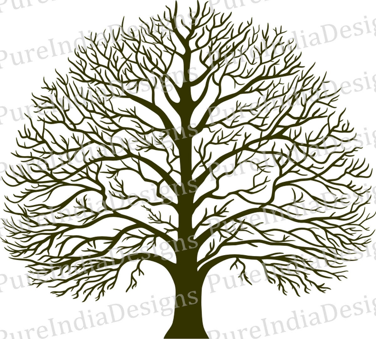 Tree Svg Tree of Wisdom Tree of Life Snow Tree DXF EPS