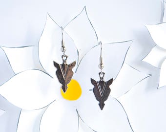 Simple Dangle Earrings | Silver Arrowhead Charm Earrings | Handmade Earrings | Arrowhead Jewelry | Boho Jewelry | Gifts for Women