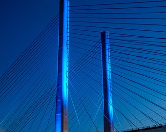 Indian River Bridge with Moon