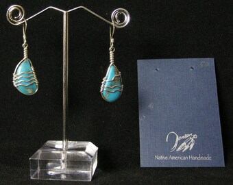 Robin Egg Turquoise Earrings | Native American