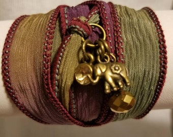 Silk Ribbon Wrap Bracelet