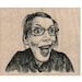 Rubber stamp old woman laugh humor scrapbooking supplies 17711