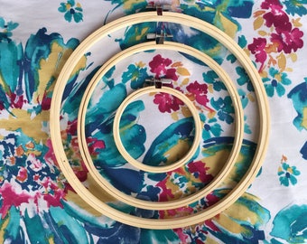 SALE! Embroidery Hoop, Wooden Cross Stitch Hoop, 3 in. 4 in, 5 in, 6 in, 7 in, 8 in, 9 inch, 10 inches