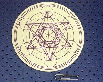 Metatron Cube - Sacred Geometry Bumper Sticker