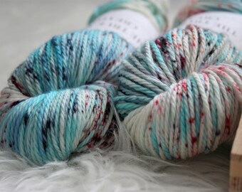 WORSTED - Cherry Blossom - Hand Dyed - Superwash Merino Wool Yarn