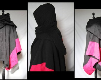 Adorable poncho open double fleece