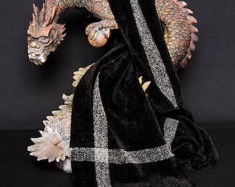 Handwoven Rayon Chenille Scarf