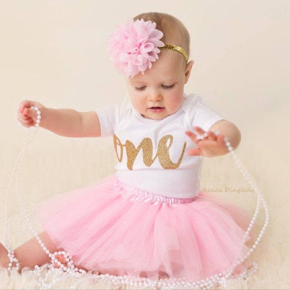 First Birthday Outfit Girl 1st Birthday Girl Outfit Pink and