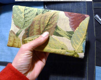 Checkbook protector made from recycled cotton