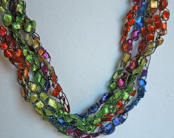 On Sale! Confetti - Crocheted Necklace