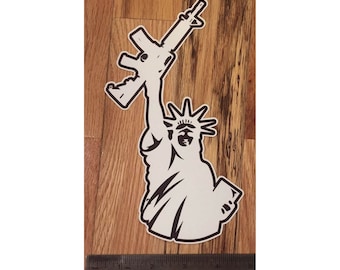 Statue of Lliberty / 2nd amendment / AR15 (0060)
