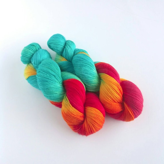 recommended dyers - Woolly Mama Yarns Single Ply Yarn, 100% Merino, colorway