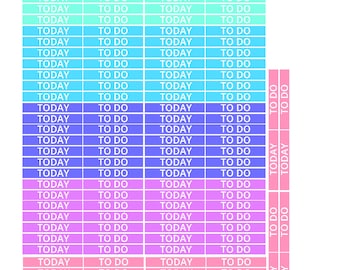 Today and Todo headers to fit most planners