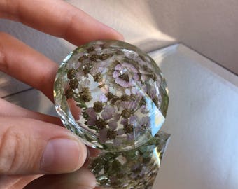 Pink Yarrow Wildflower Diamond Crystal