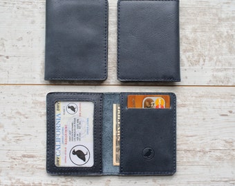 bifold wallet minimalist wallet slim wallet front pocket wallet mens leather wallet leather card holder personalized wallet for him