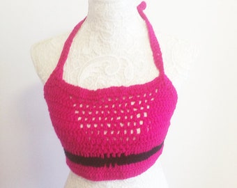 Top crochet "pink friday"