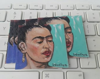 Frida Kahlo - mexican art - art sticker