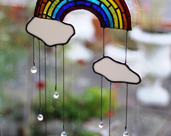 Stained Glass Rainbow Suncatcher