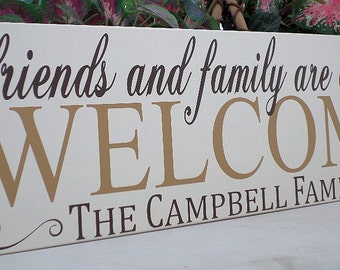 Welcome sign wood-personalized front door welcome sign-welcome Welcome sign wood-personalized front door welcome sign-welcome