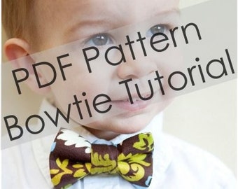 Boy Bow Tie Pattern - PDF Pattern - Tutorial - Sizes NB - 9 years