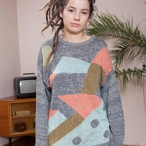 Wool pullover•90s Hipster sweater•Cosby sweater•Vintage winter sweater•Vintage jumper•90s clothing•90s sweater•Vintage clothing•Vintage knit